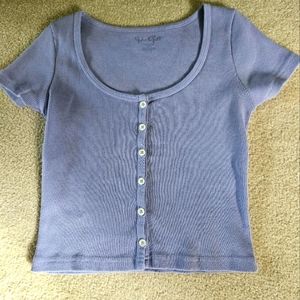 Short sleeve cropped top